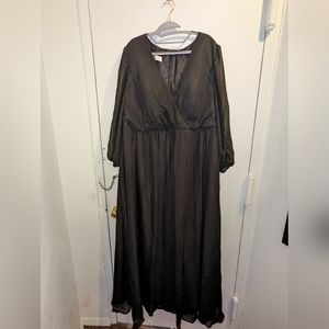 NWT JJs House A-line V-Neck Floor-Length Chiffon Bridesmaid Dress With Bow